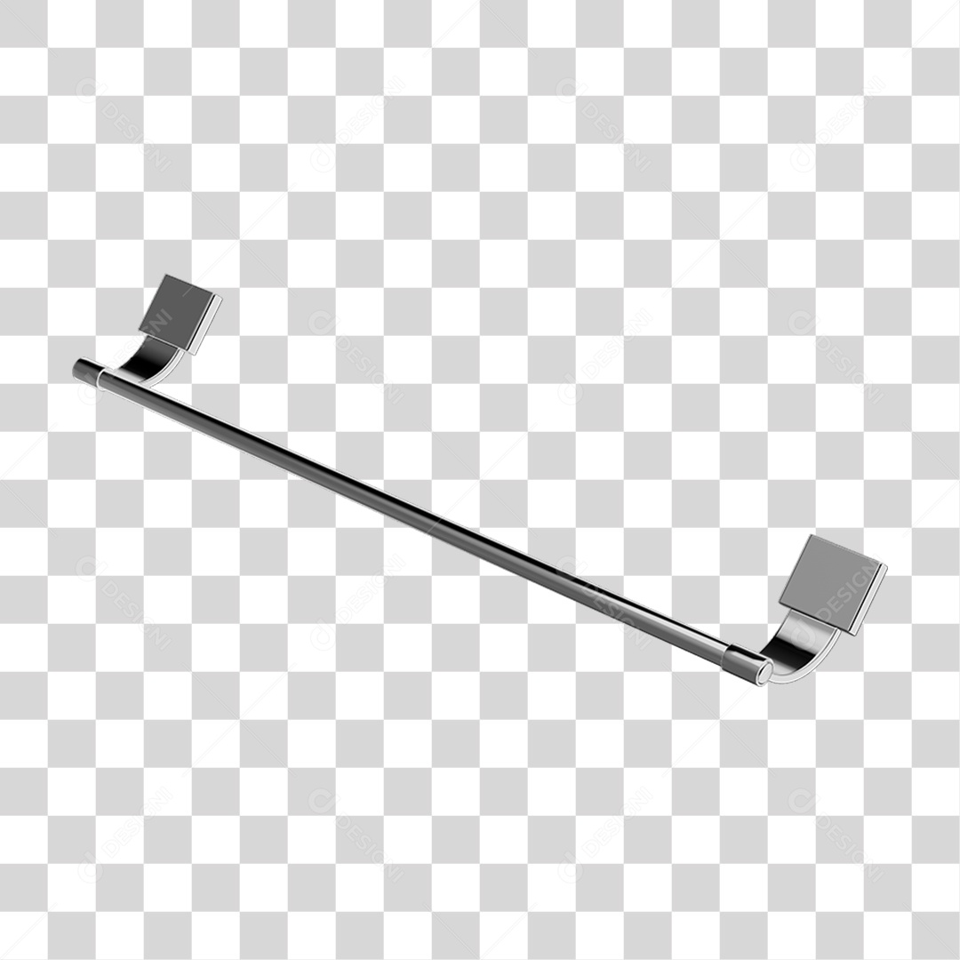 Toalheiro Banho Metal PNG Transparente