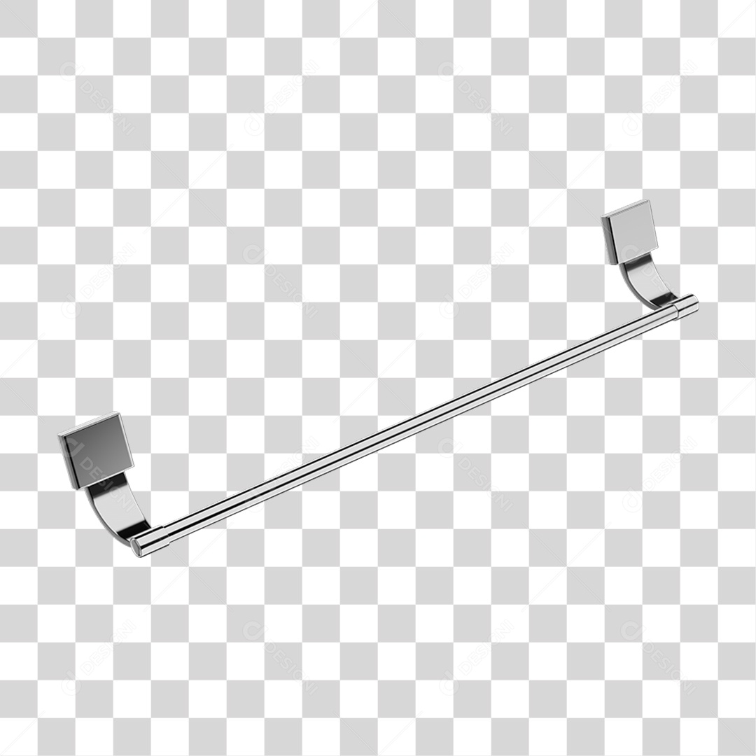 Toalheiro Banho Metal PNG Transparente