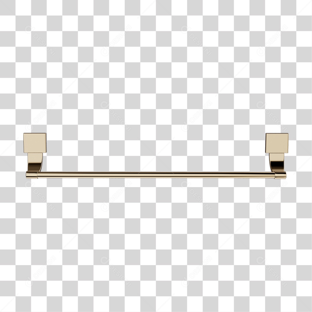 Toalheiro Banho Metal PNG Transparente