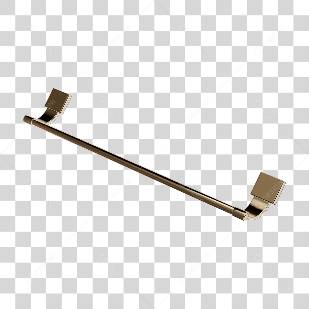 Toalheiro Banho Metal PNG Transparente