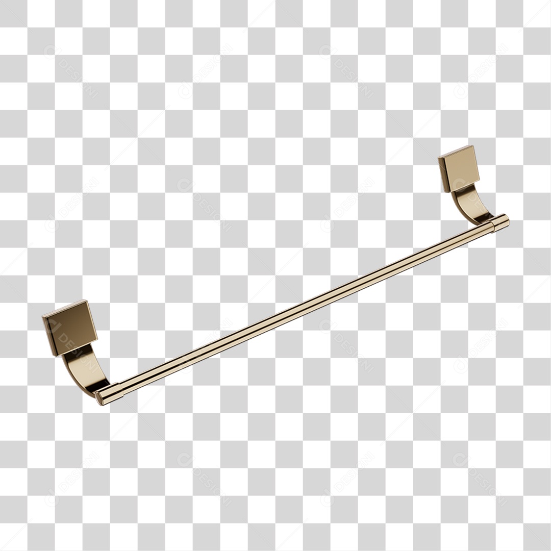 Toalheiro Banho Metal PNG Transparente