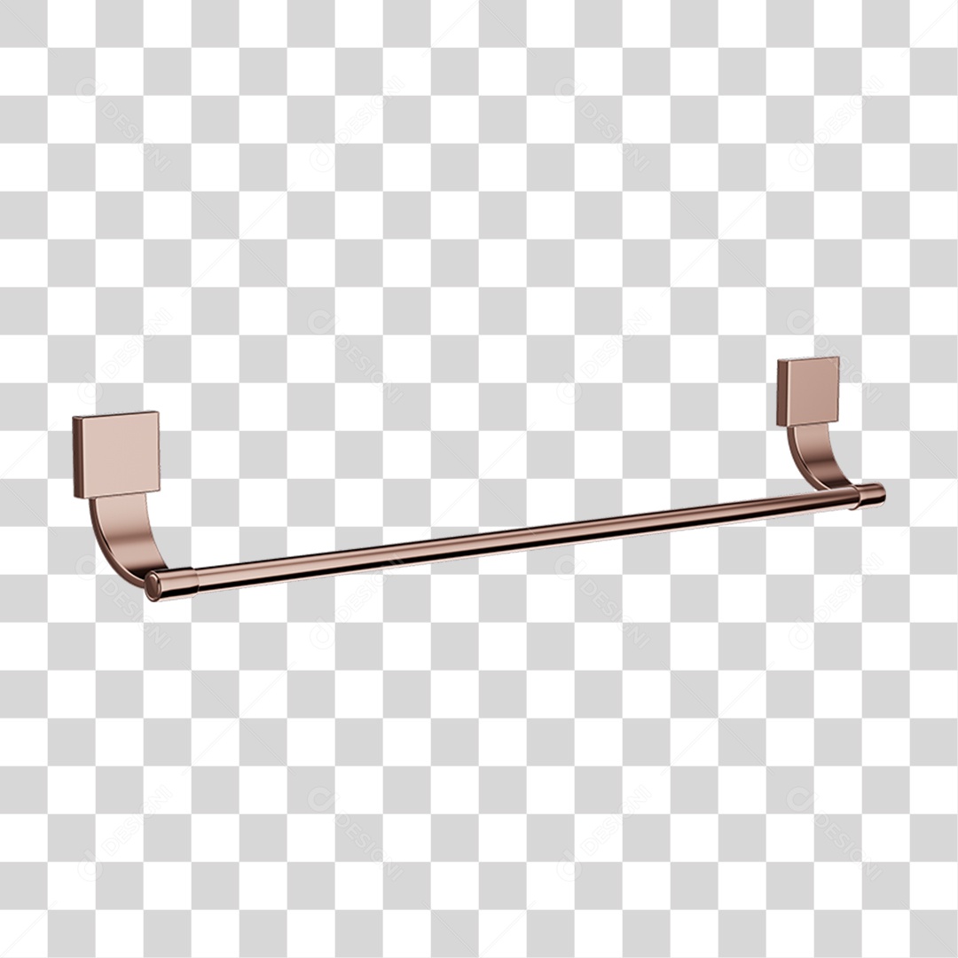 Toalheiro Banho Metal PNG Transparente