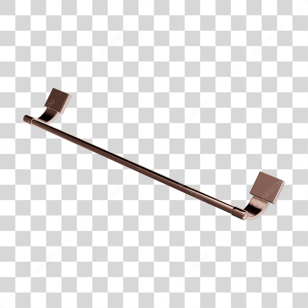 Toalheiro Banho Metal PNG Transparente