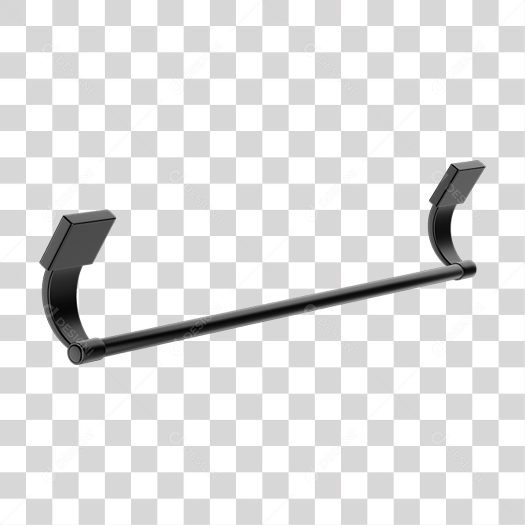 Toalheiro Banho Metal PNG Transparente