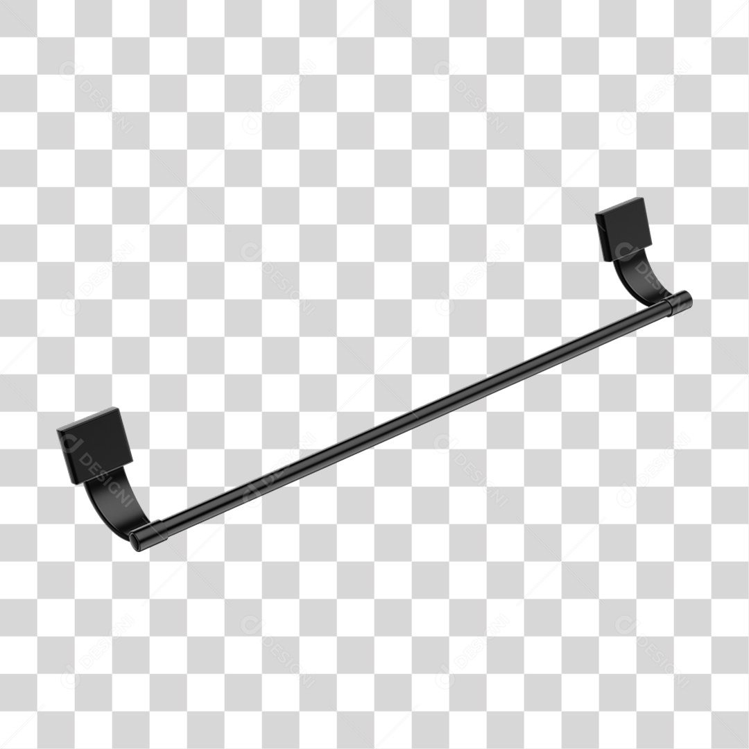 Toalheiro Banho Metal PNG Transparente