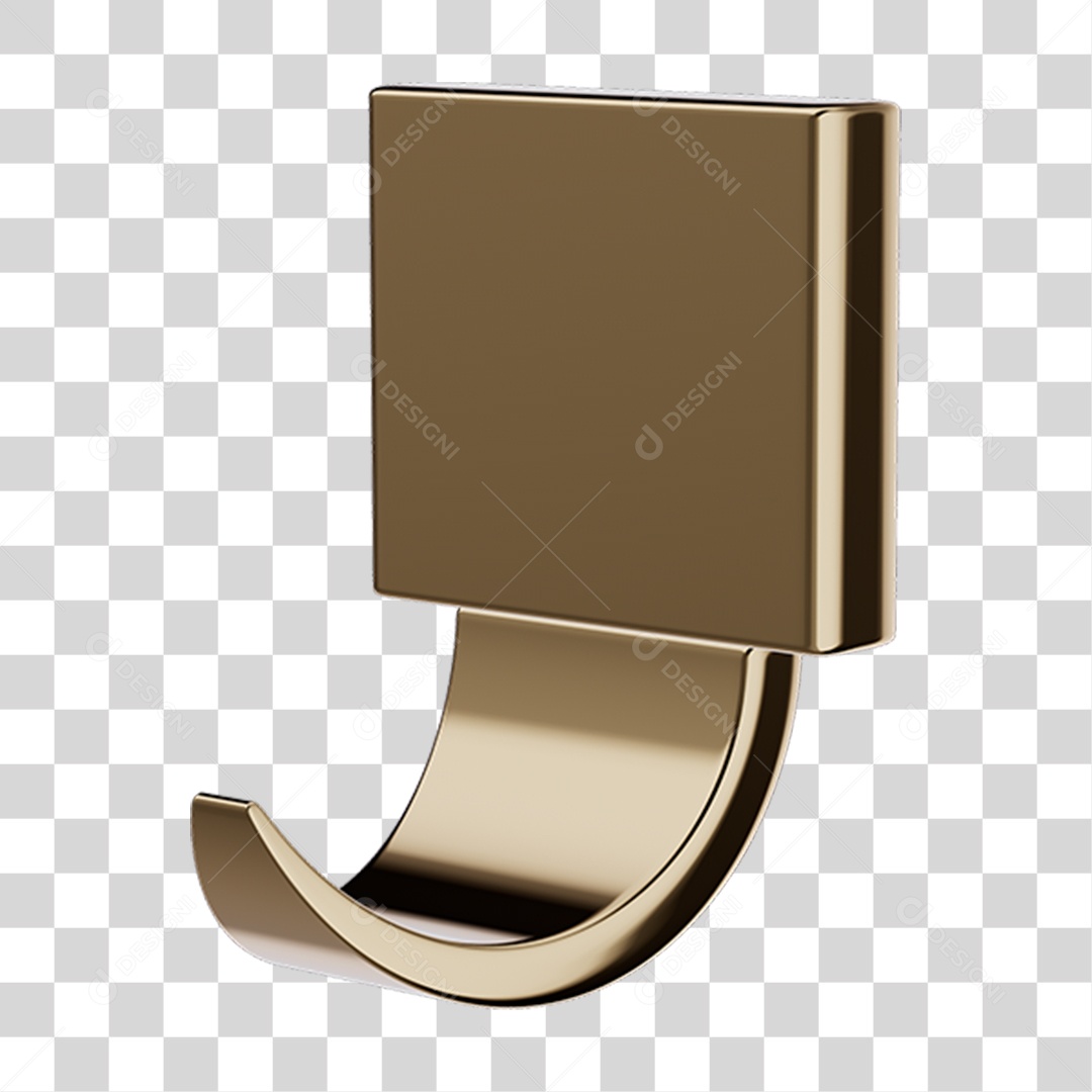 Toalheiro Rosto Gancho Metal PNG Transparente