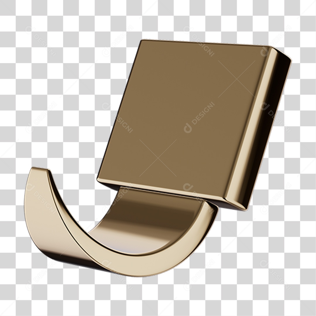 Toalheiro Rosto Gancho Metal PNG Transparente