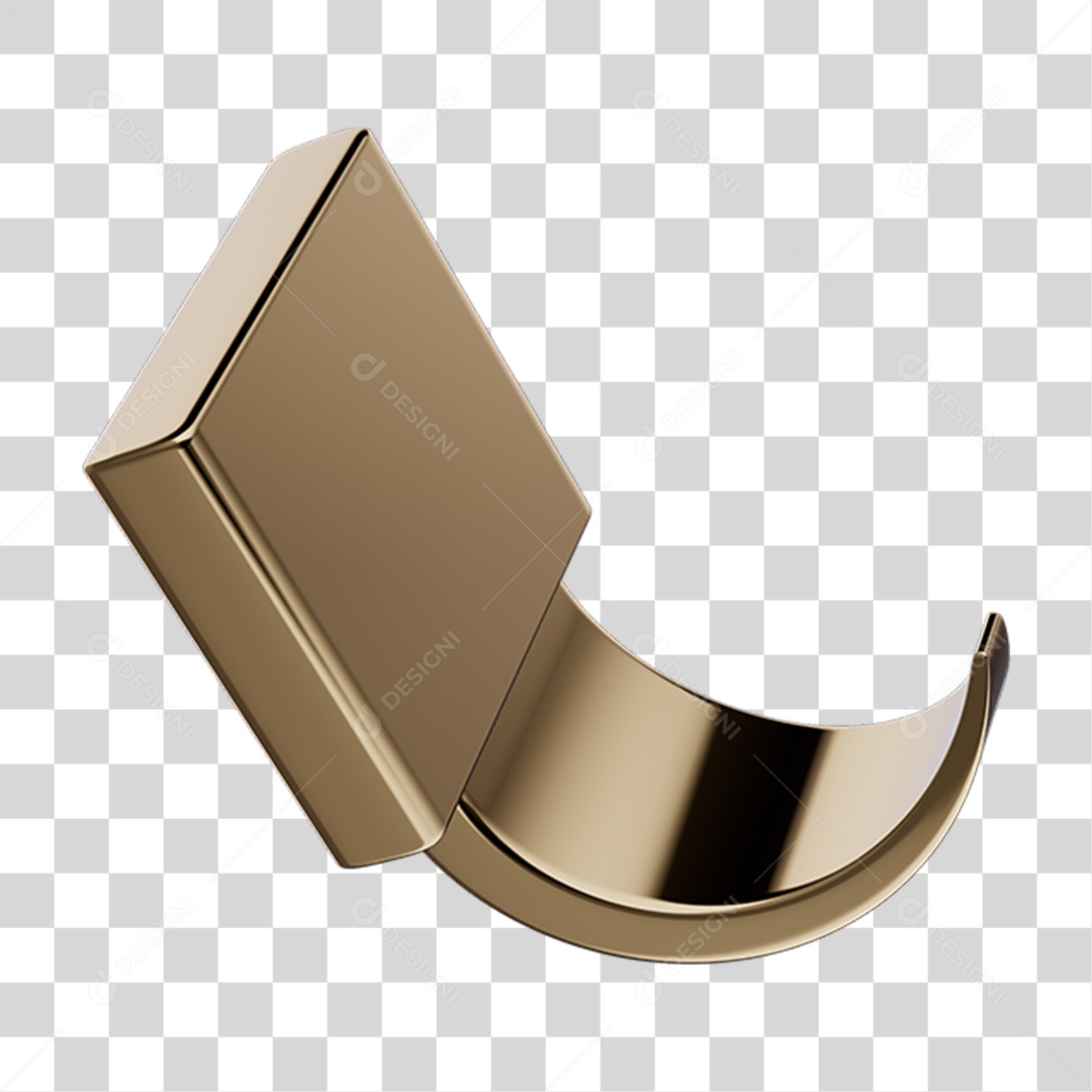 Toalheiro Rosto Gancho Metal PNG Transparente