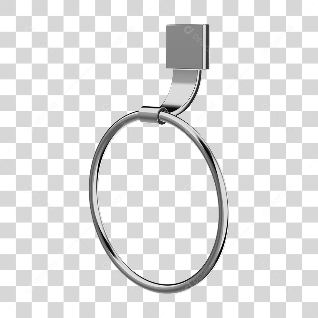 Toalheiro Rosto Metal PNG Transparente