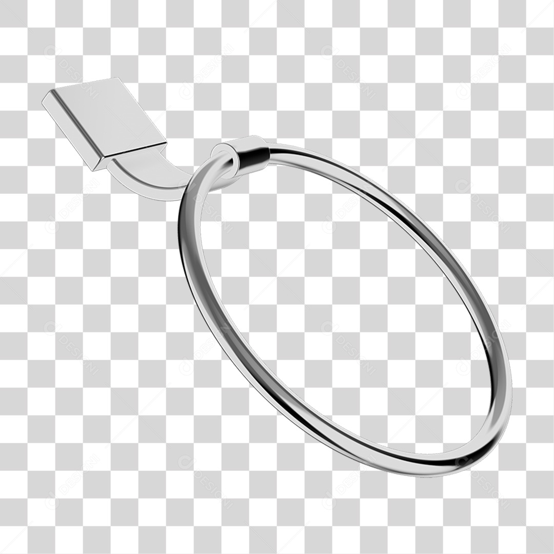 Toalheiro Rosto Metal PNG Transparente