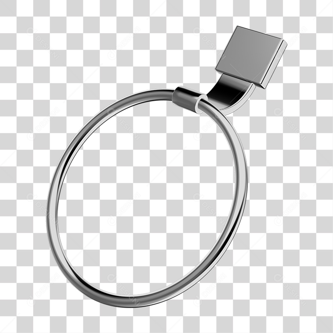 Toalheiro Rosto Metal PNG Transparente