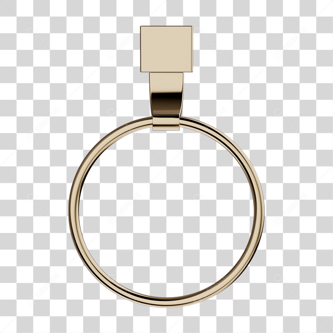 Toalheiro Rosto Metal PNG Transparente