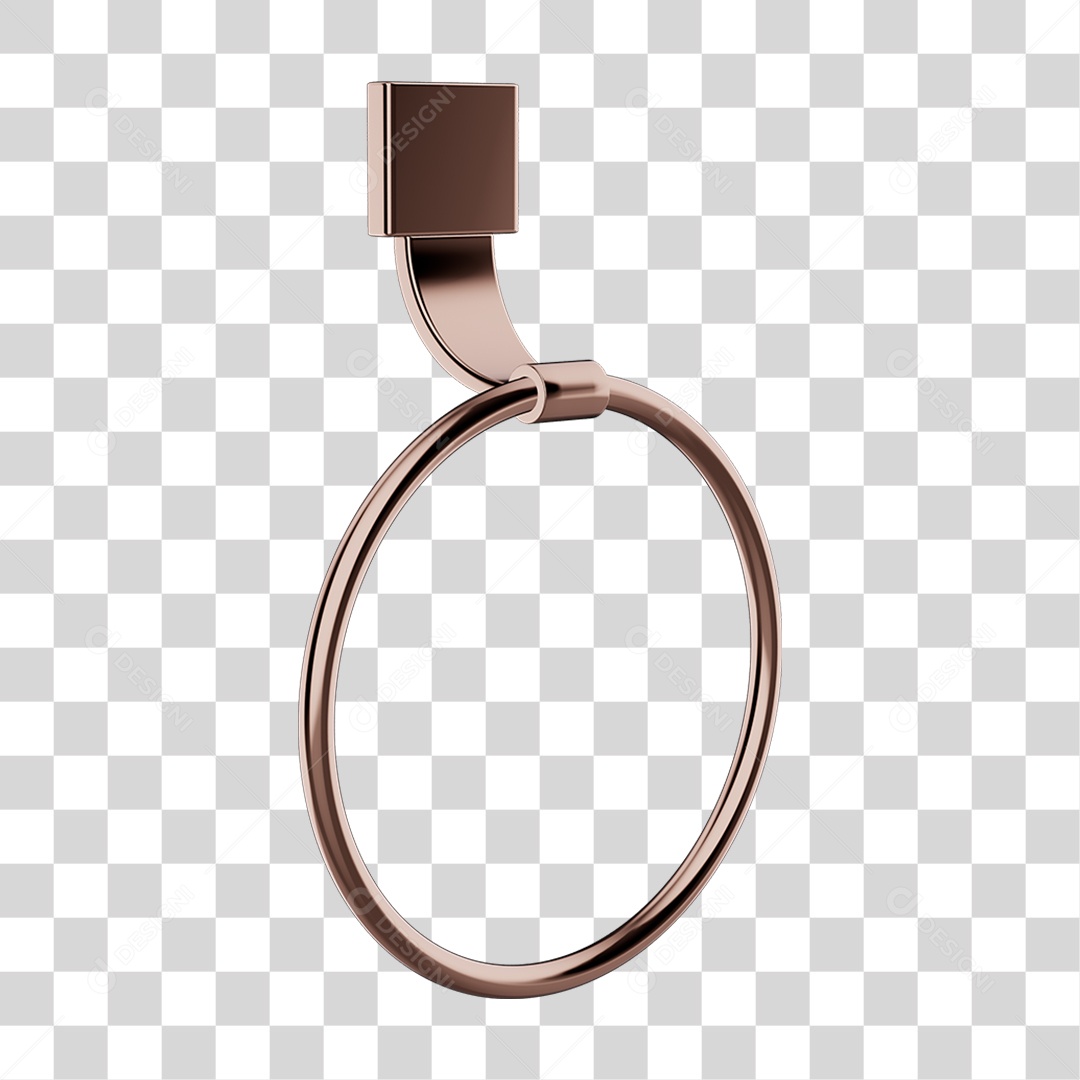 Toalheiro Rosto Metal PNG Transparente