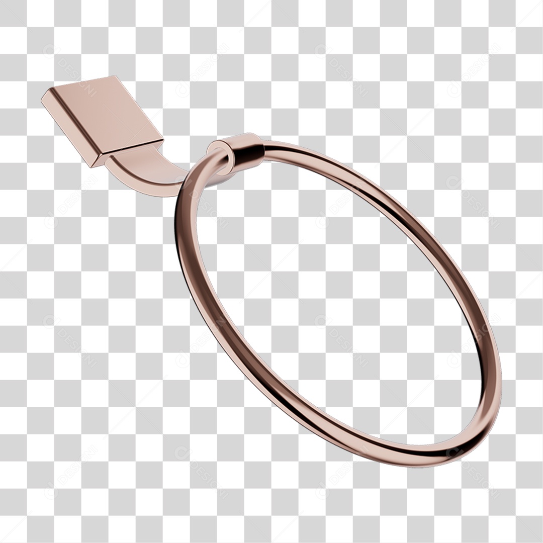 Toalheiro Rosto Metal PNG Transparente