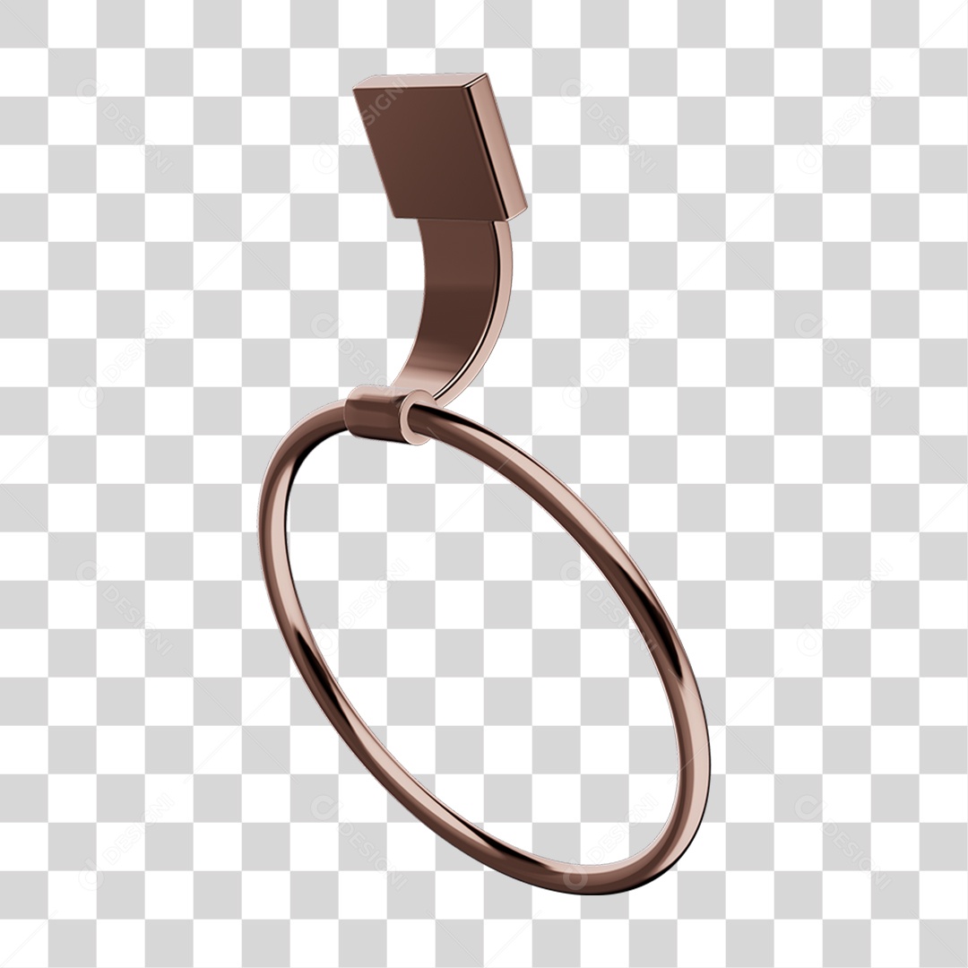 Toalheiro Rosto Metal PNG Transparente