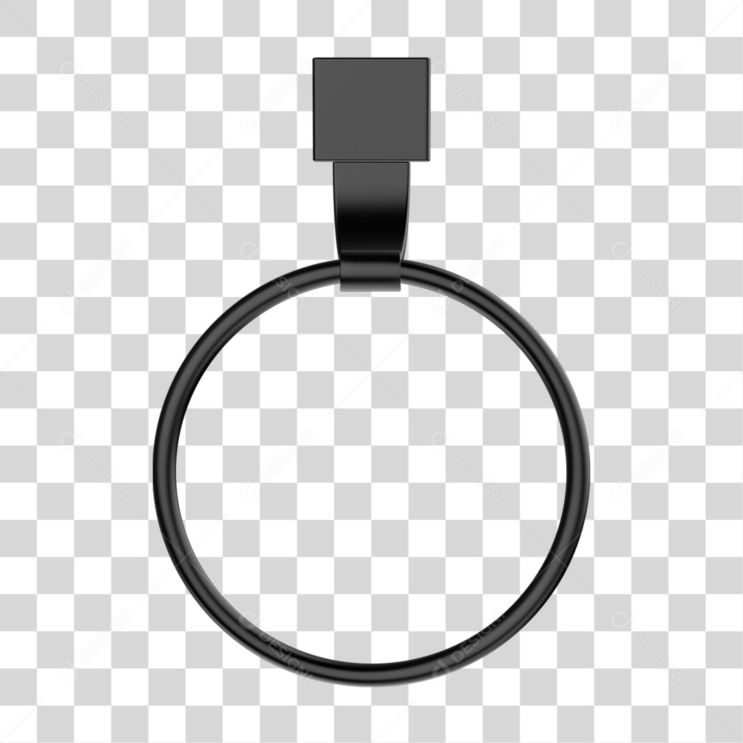 Toalheiro Rosto Metal PNG Transparente