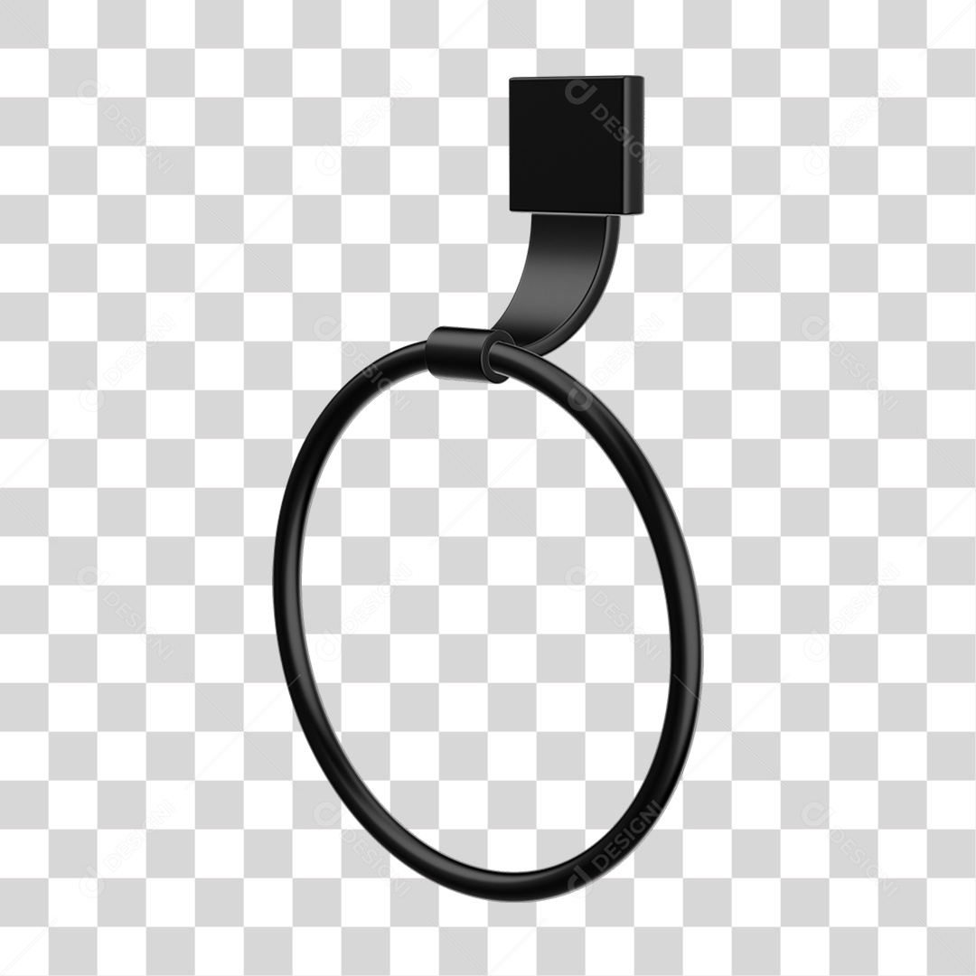 Toalheiro Rosto Metal PNG Transparente