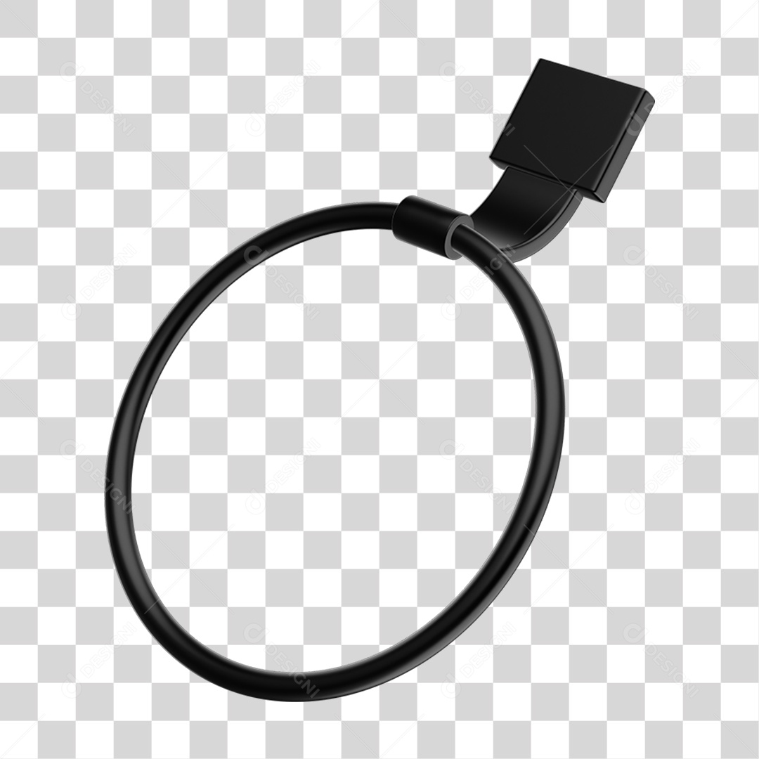 Toalheiro Rosto Metal PNG Transparente