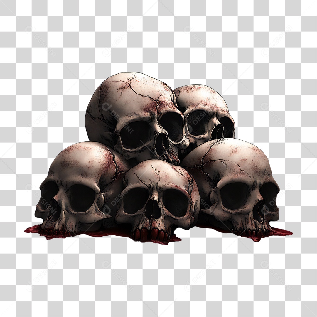 Crânios Halloween Fantasias PNG Transparente