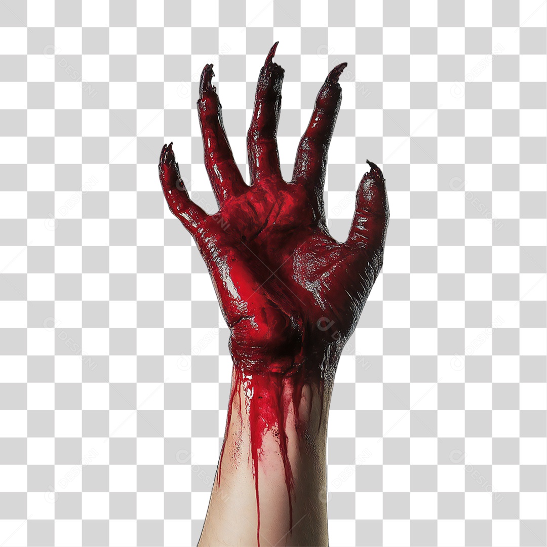 Mão de Zumbi PNG Transparente