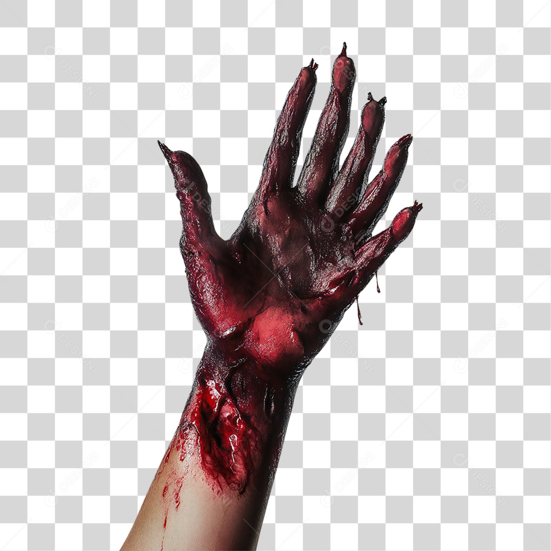 Mão de Zumbi PNG Transparente