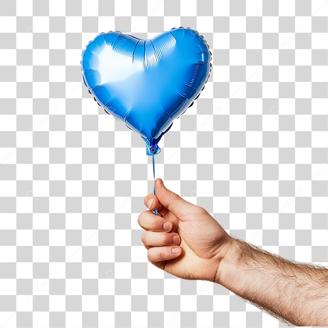 Balão Azul Para Conscientização Novembro Azul PNG Transparente