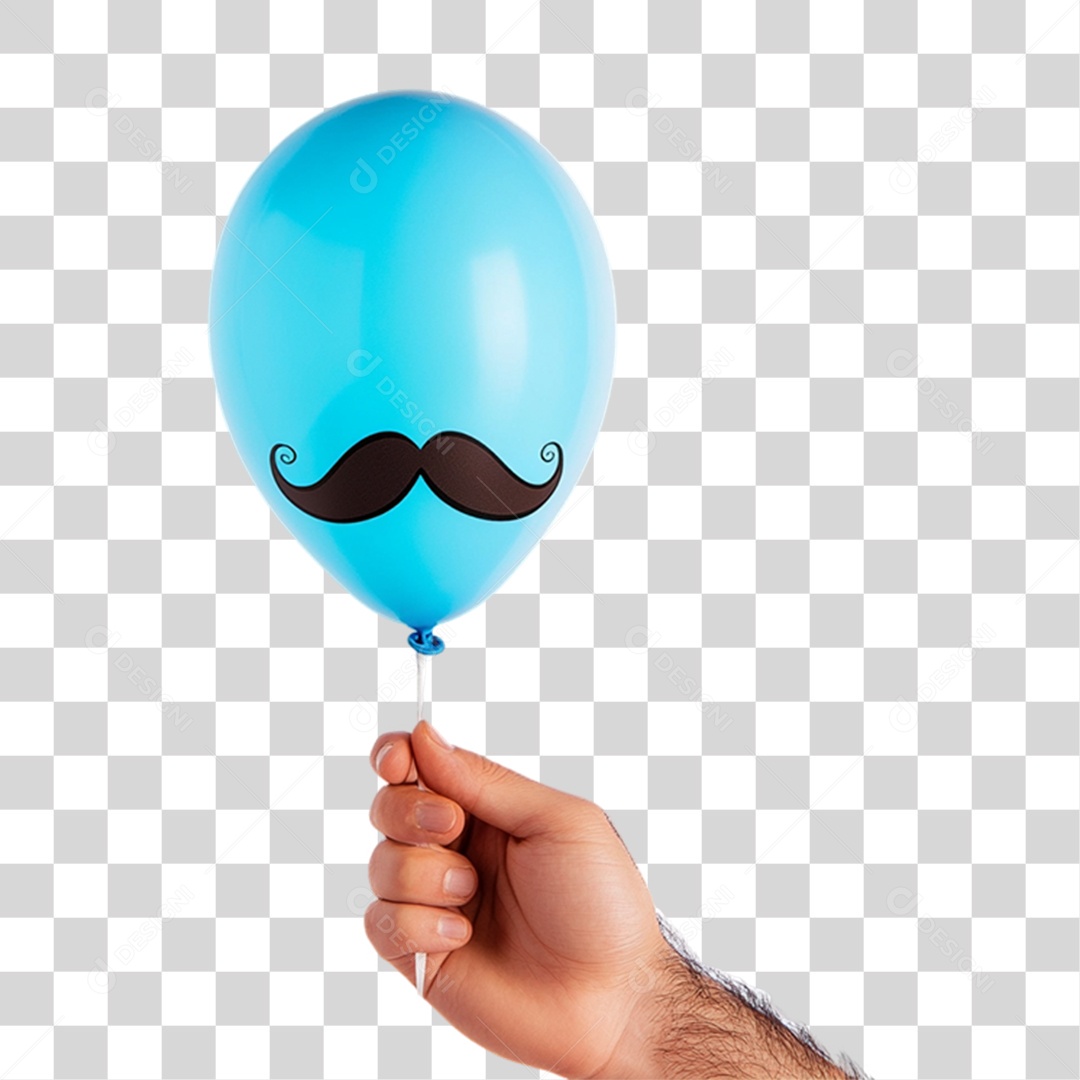 Balão Azul Para Conscientização Novembro Azul PNG Transparente