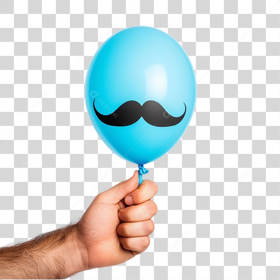 Balão Azul Para Conscientização Novembro Azul PNG Transparente