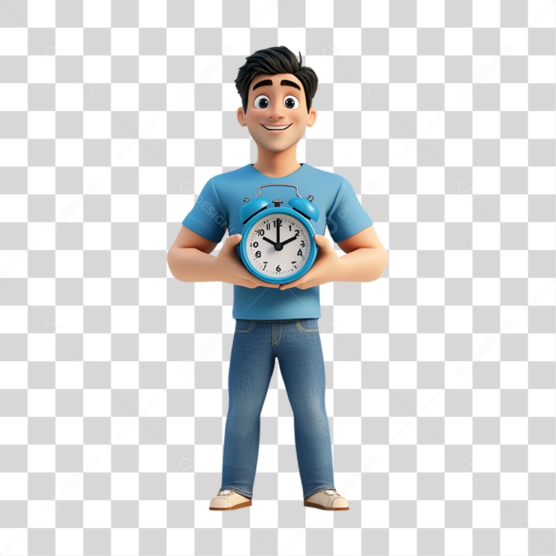 Homem Novembro Azul PNG Transparente