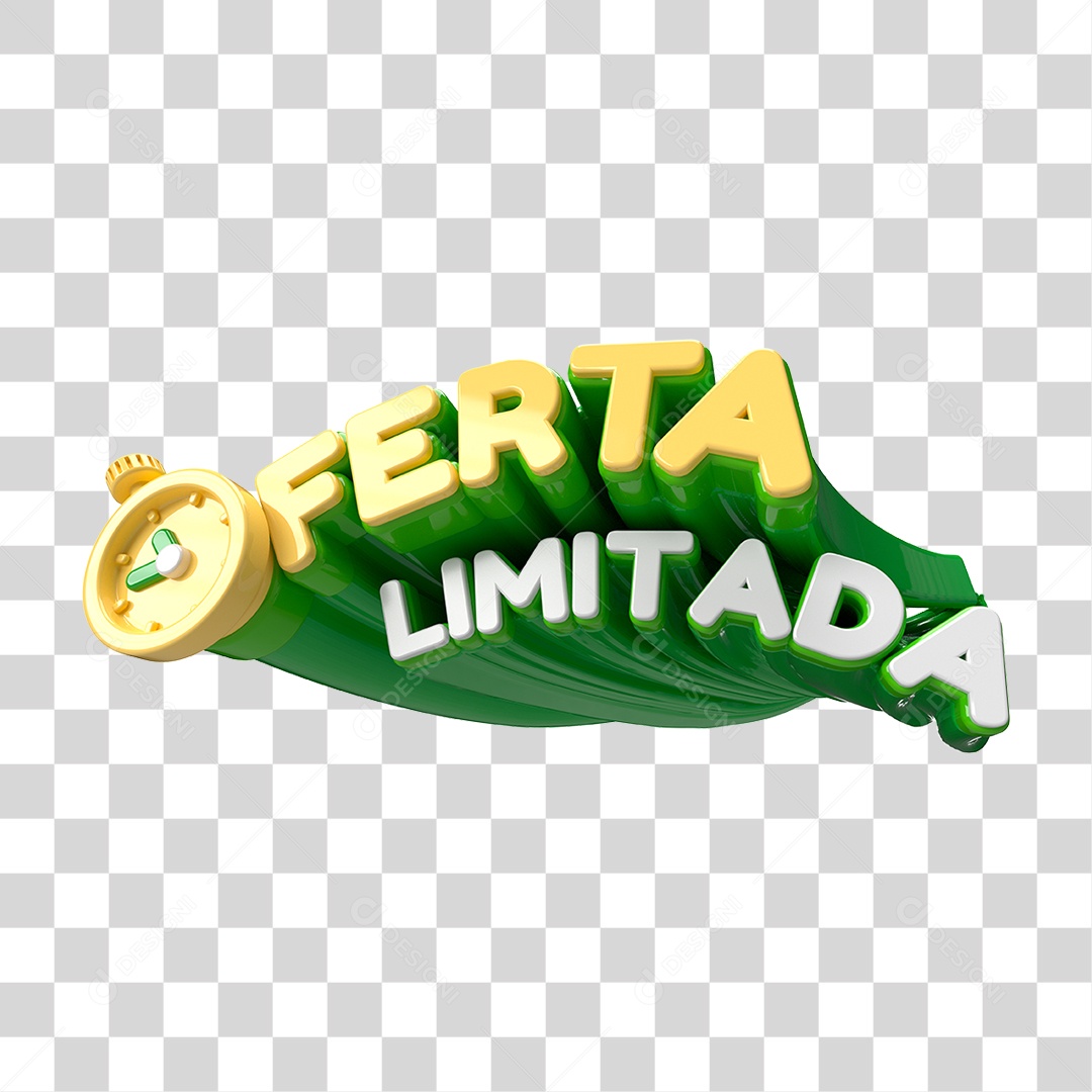 Oferta Limitada Selo 3D Para Composição PNG Transparente