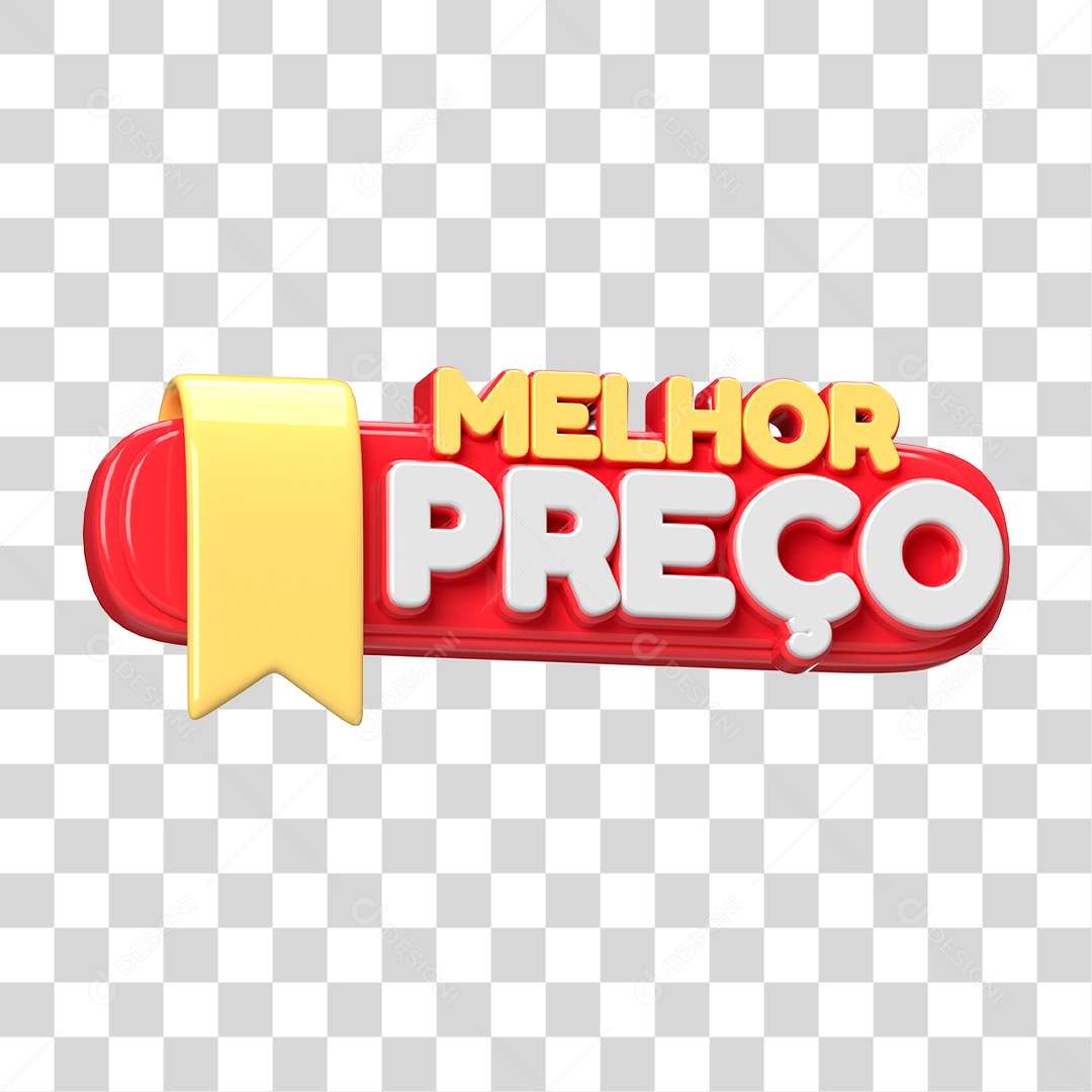 Melhor Perço Selo 3D Para Composição PNG Transparente