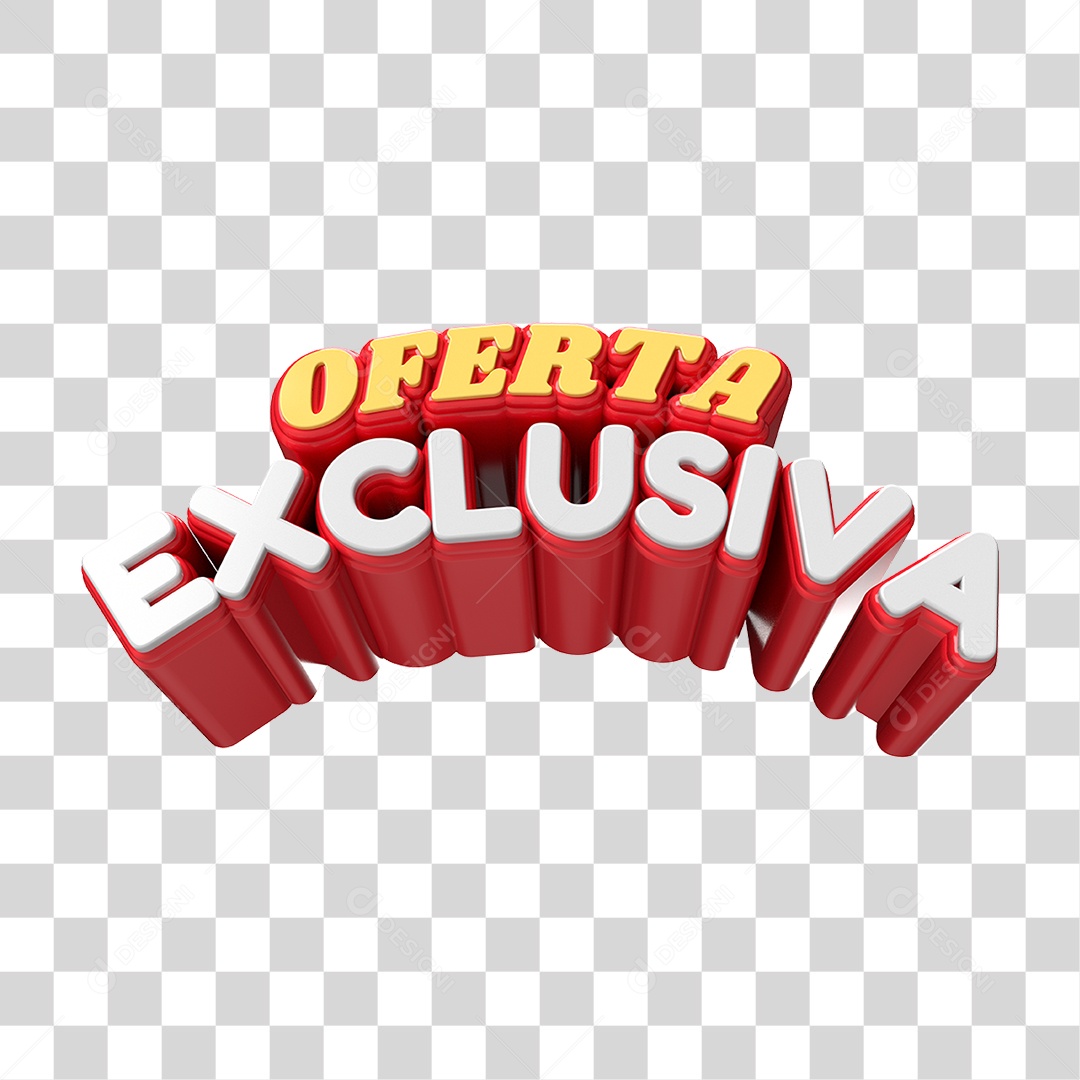 Oferta Exclusiva Selo 3D Para Composição PNG Transparente