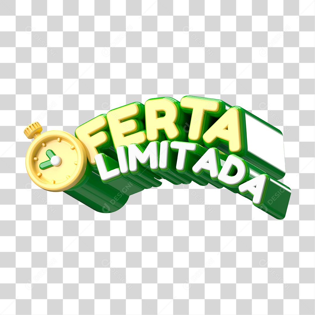 Oferta Limitada Selo 3D Para Composição PNG Transparente