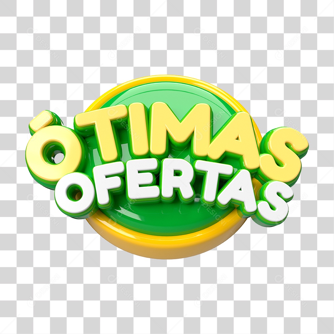 Ótimas Oferta Selo 3D Para Composição PNG Transparente