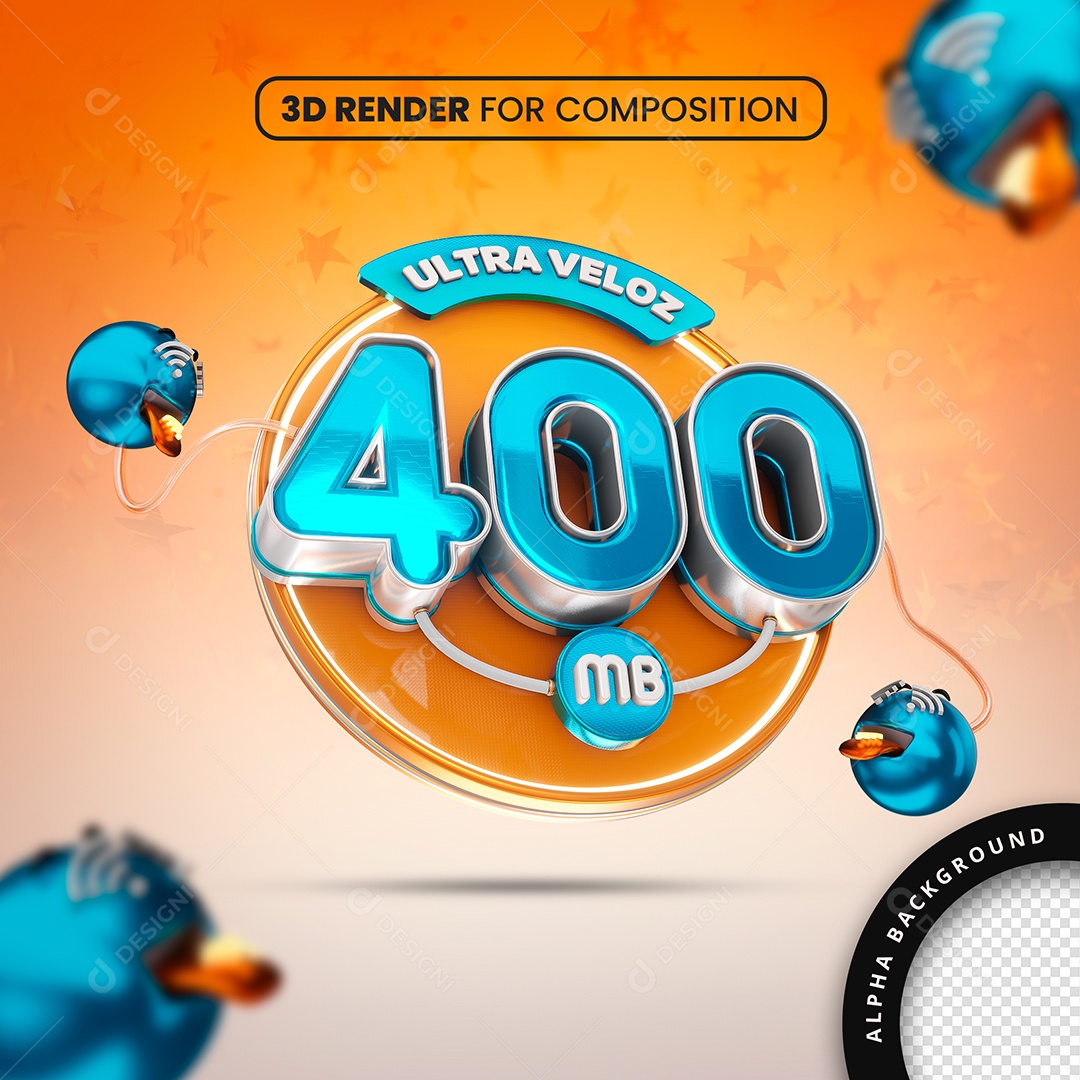 Internet Ultra Veloz 400 Mb Social Media PSD Editável