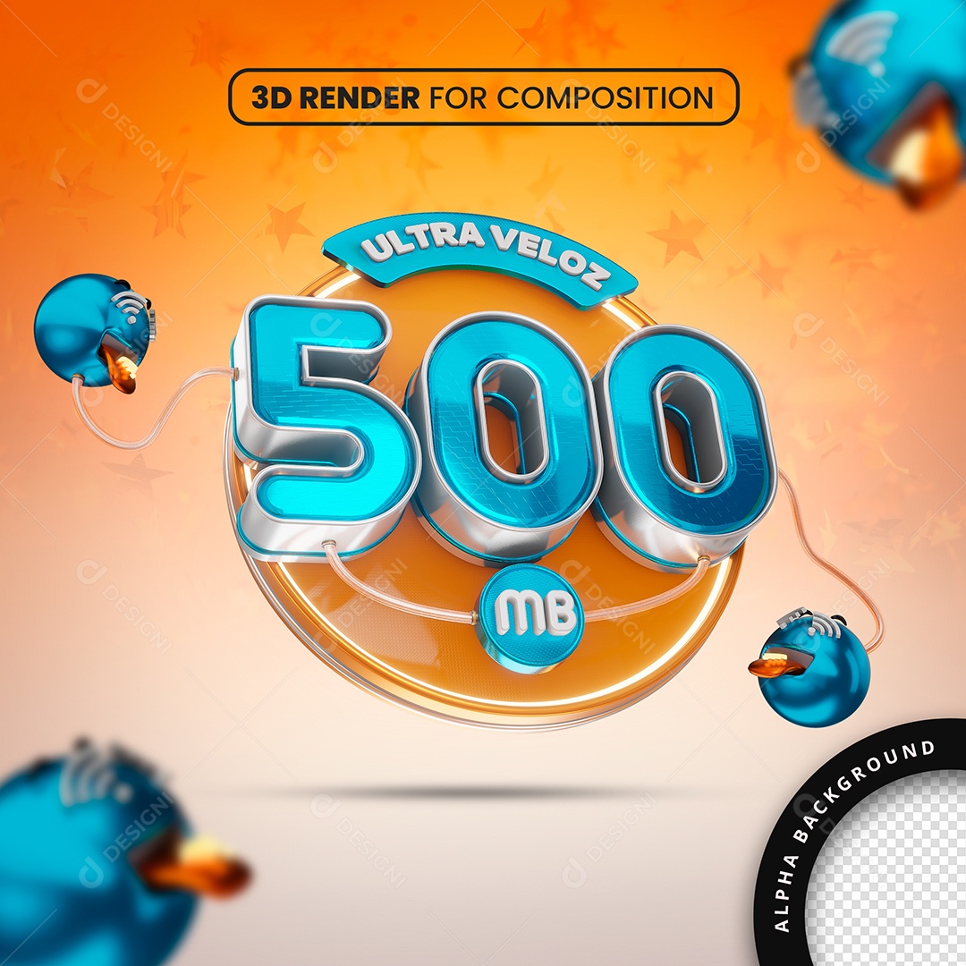 Internet Ultra Veloz 500 Mb Social Media PSD Editável