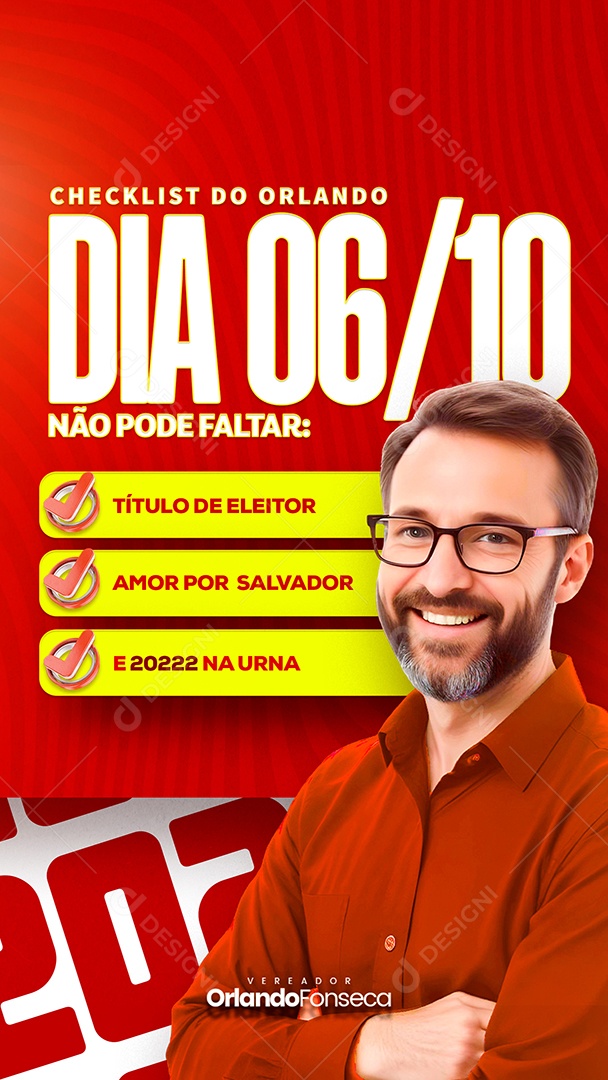 Story Eleições Política Social Media PSD Editável