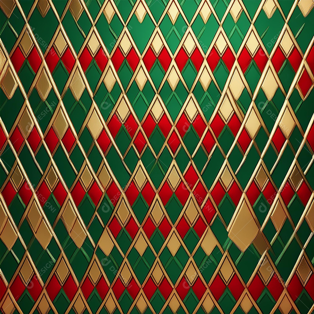 Fundo de natal vermelho verde e dourado