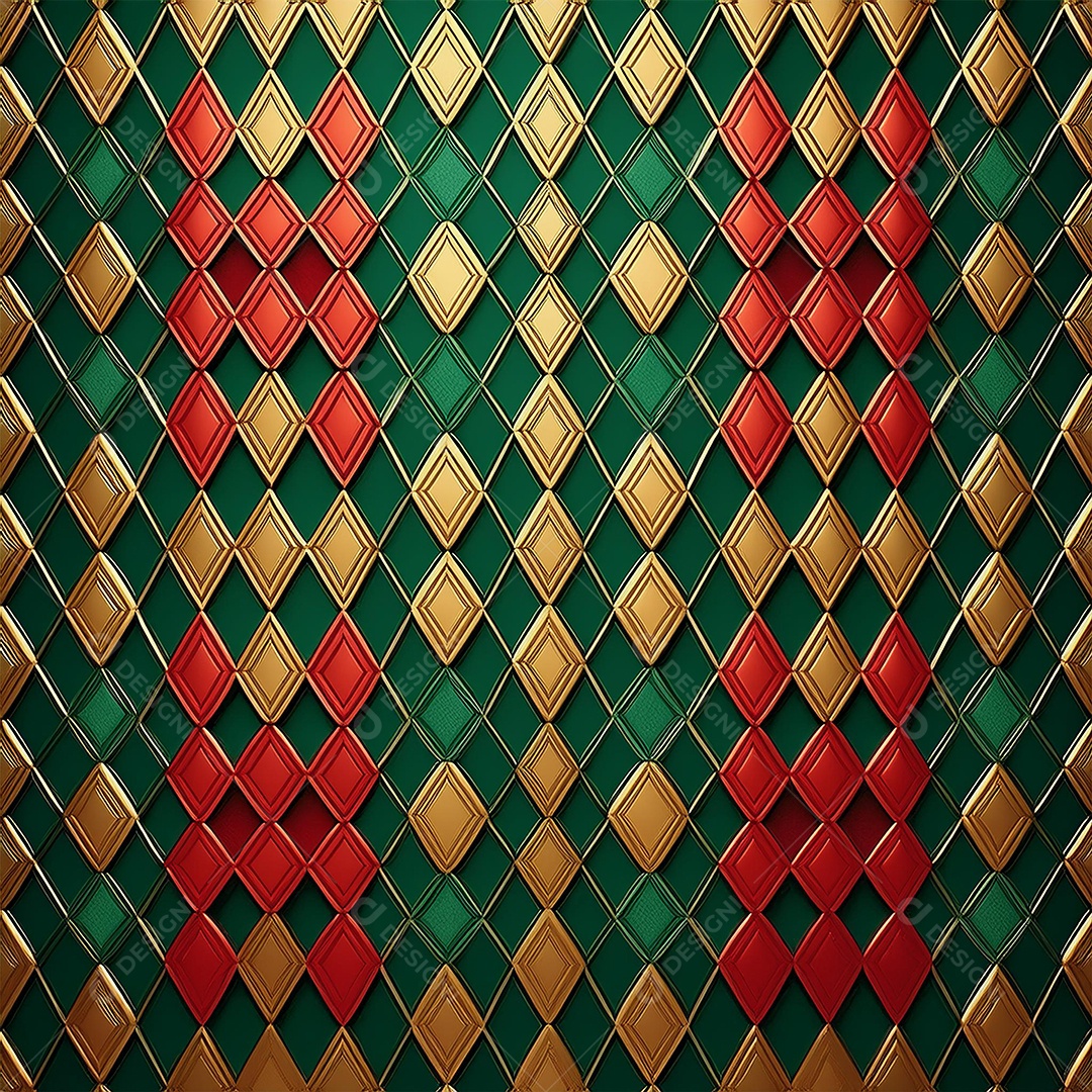 Fundo de natal vermelho verde e dourado