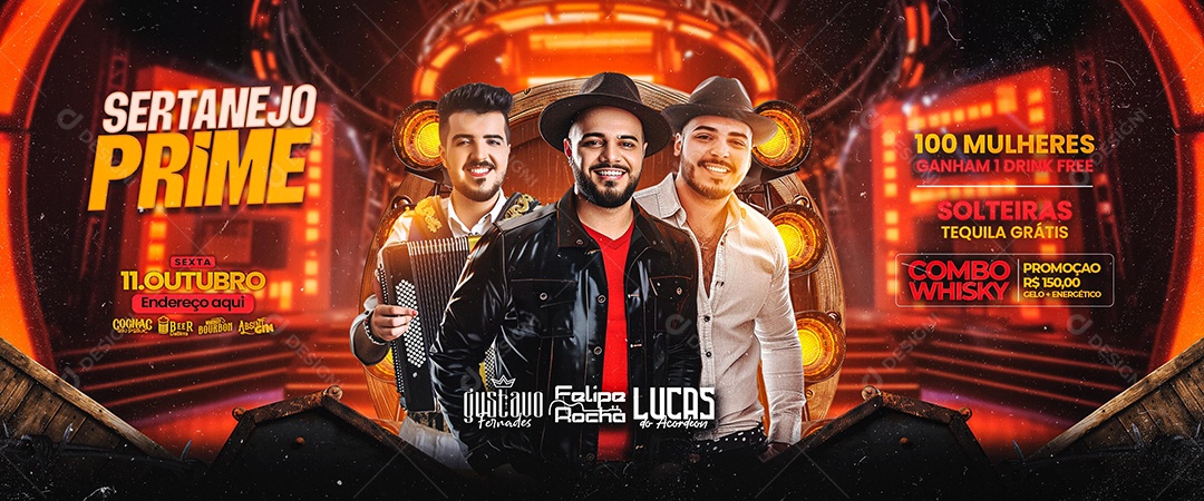 Carrossel Sertanejo Prime Social Media PSD Editável