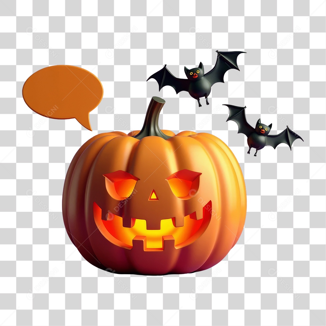 Abóbora do Halloween PNG Transparente
