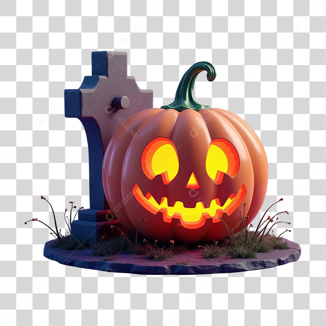 Abóbora do Halloween PNG Transparente