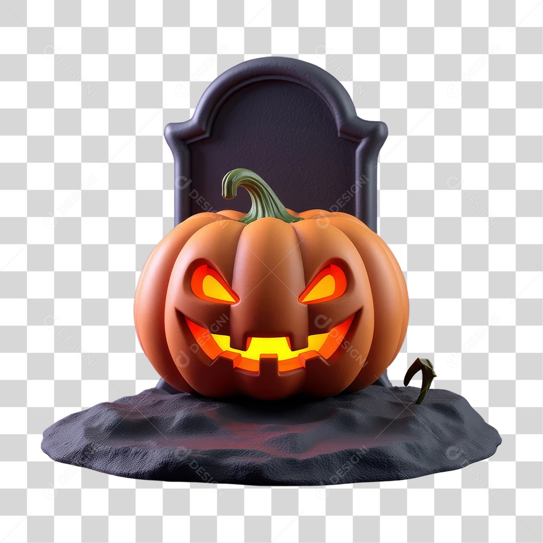 Abóbora do Halloween PNG Transparente