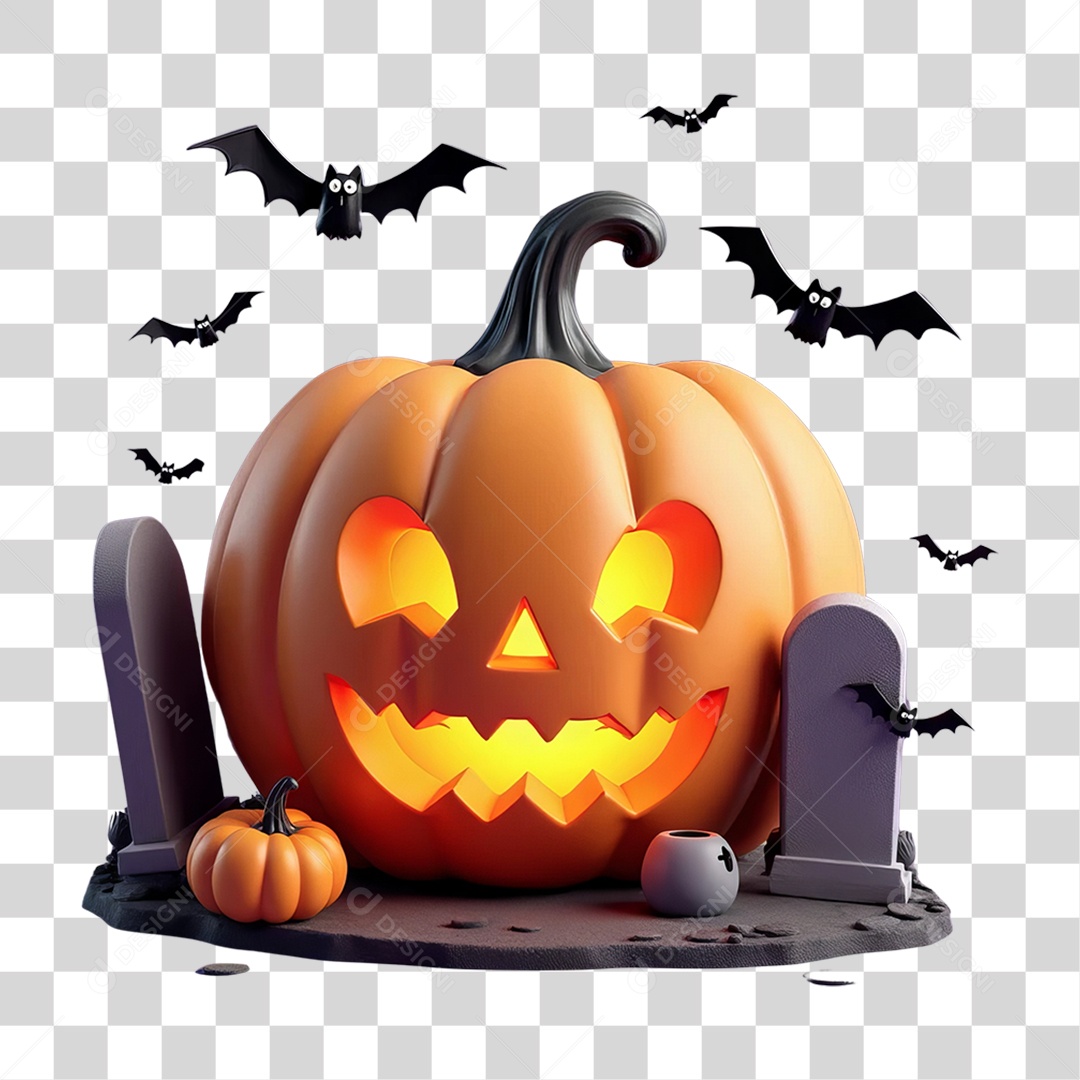 Abóbora do Halloween PNG Transparente