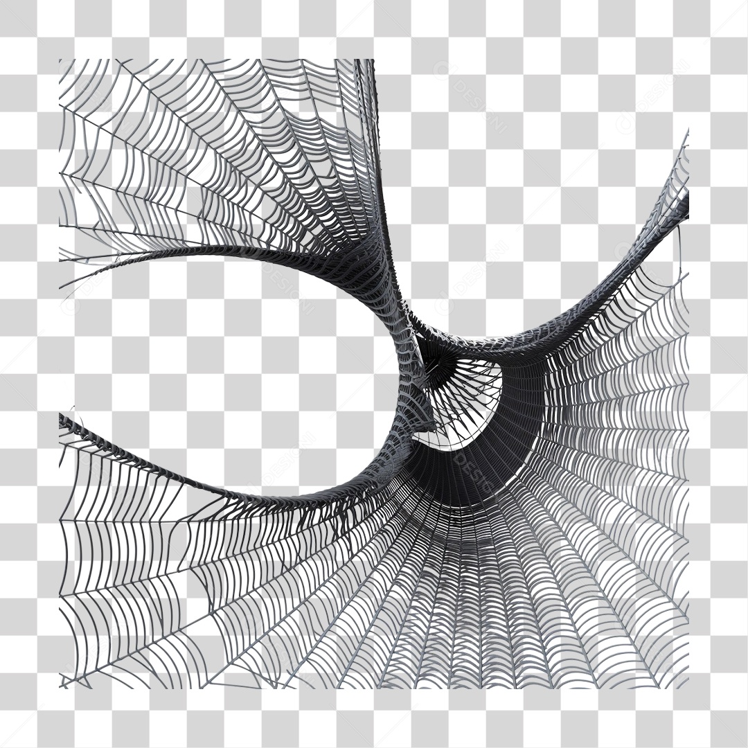 Teia de Aranha do Halloween PNG Transparente