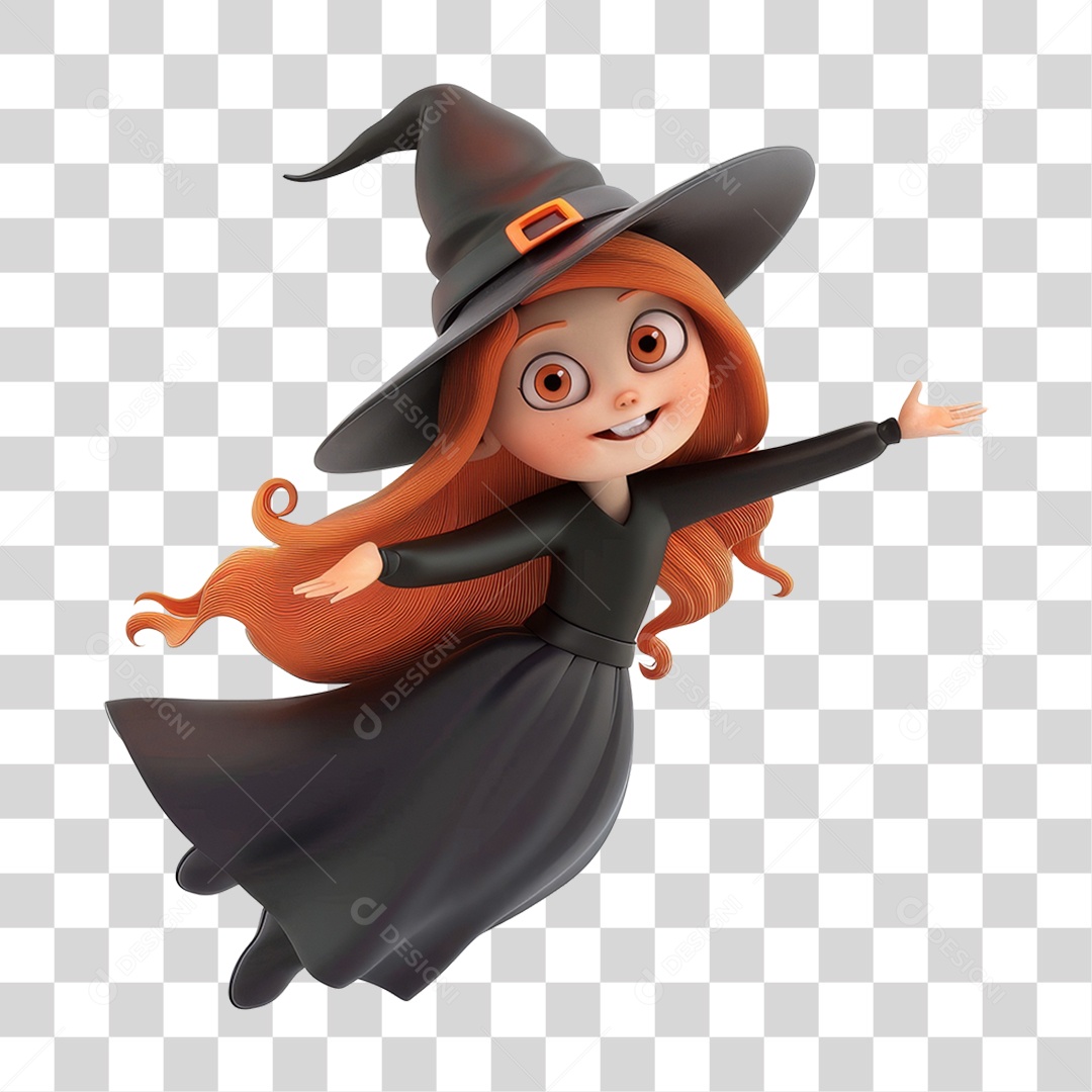 Bruxa do Halloween PNG Transparente