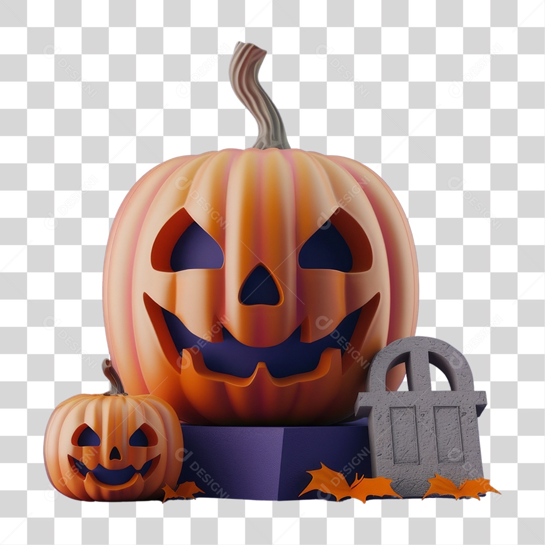Abóbora do Halloween PNG Transparente