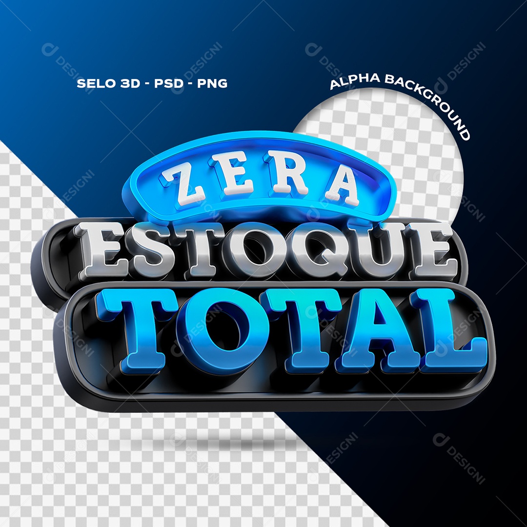Zera Stock Total 3D Seal for PSD Composition