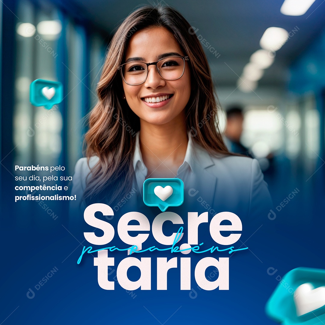 Dia Da Secretária 30 de Setembro Parabéns Social Media PSD Editável