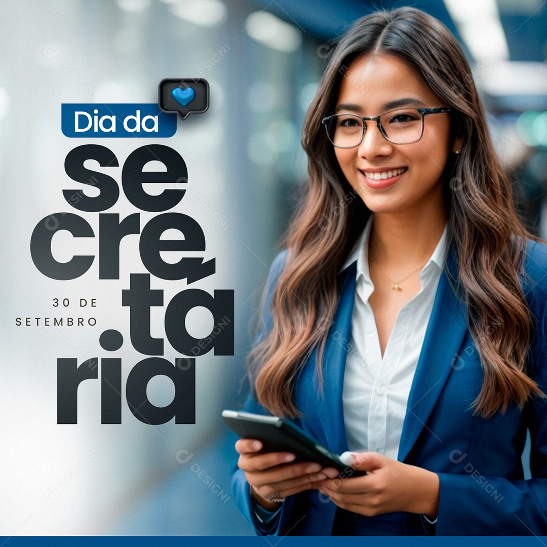Dia Da Secretária 30 de Setembro Social Media PSD Editável